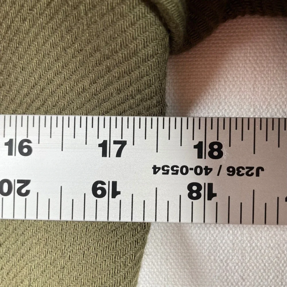 Banana Republic Military Double‎ Breasted Peacoat Olive Green Twill Jacket XS